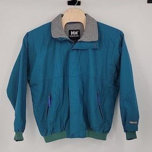 Vintage Helly Hansen Men's Large Blue‎ Jacket Coat